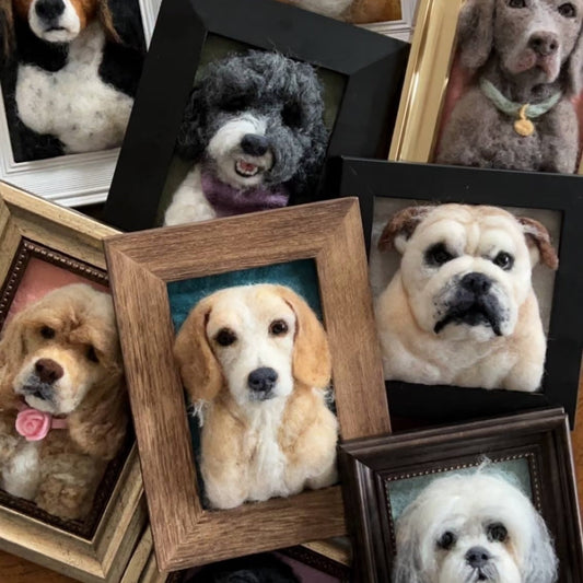 How Long Does a Custom Needle-Felted Pet Portrait Take?
