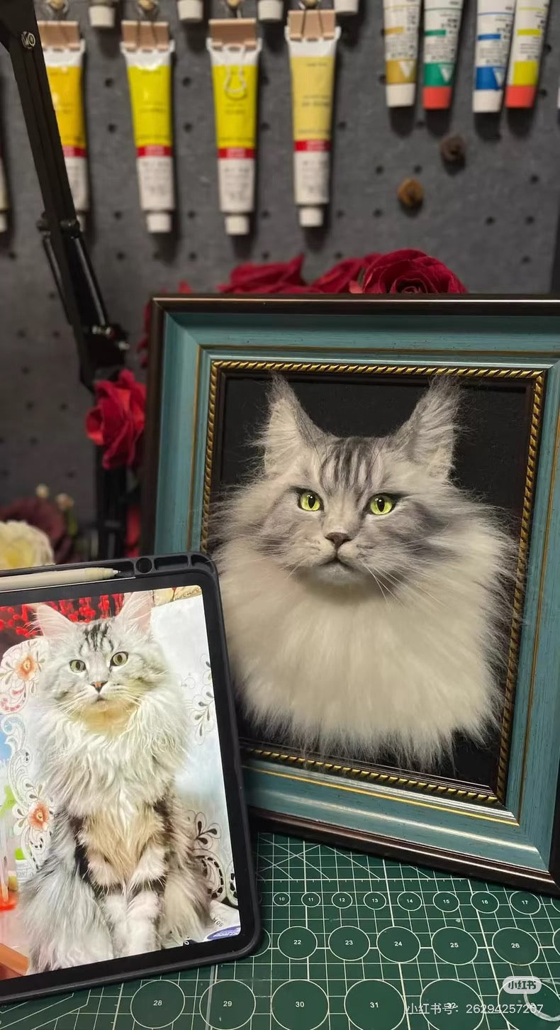 5" Custom Needle-Felted Pet Portrait