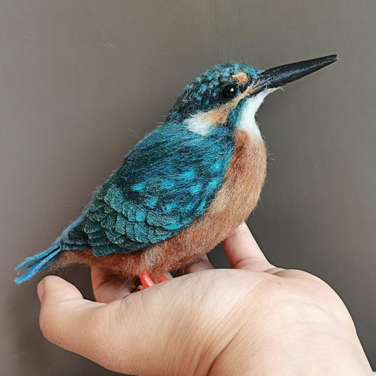 Custom needle-felted parrot replica image 1