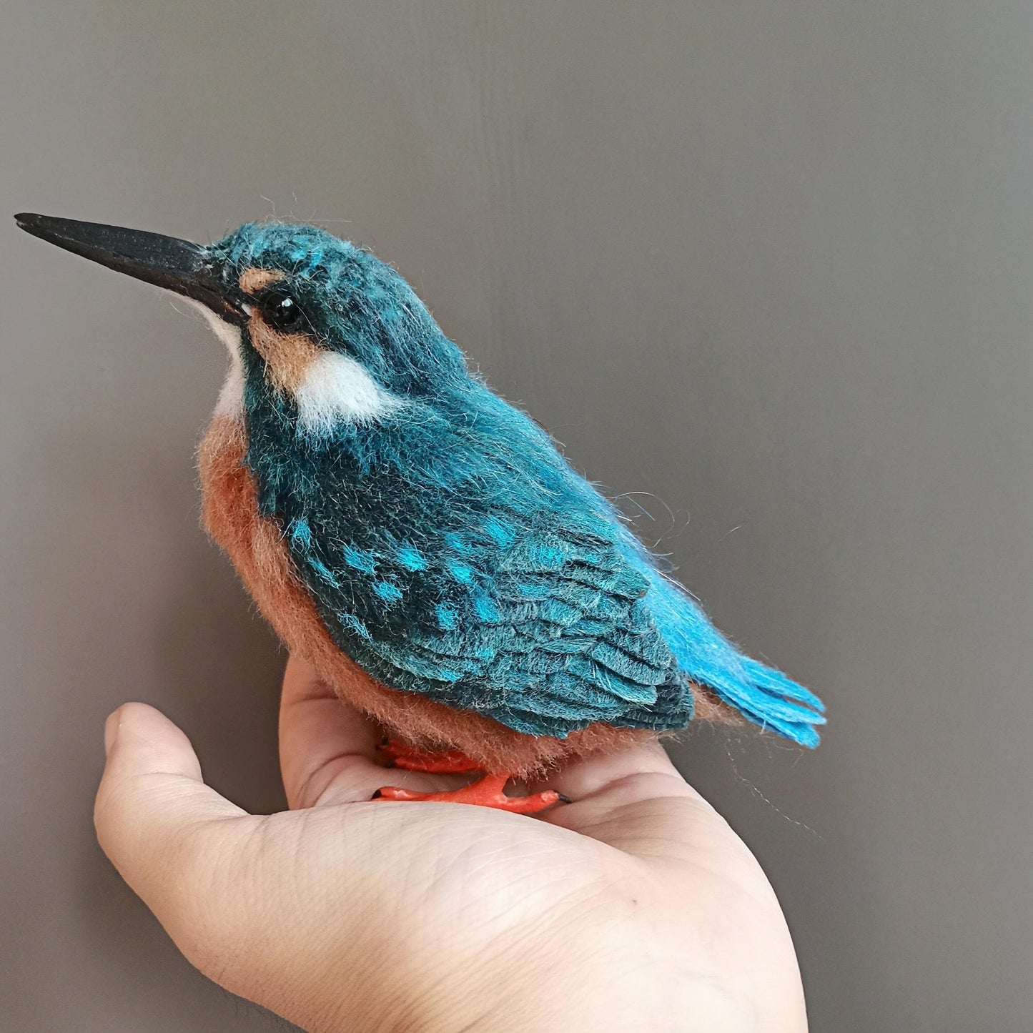 Custom needle-felted parrot replica image 8