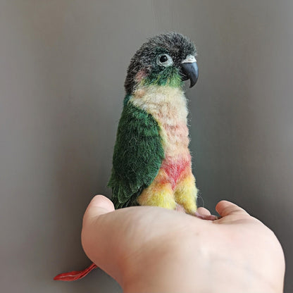 Custom needle-felted parrot replica image 9