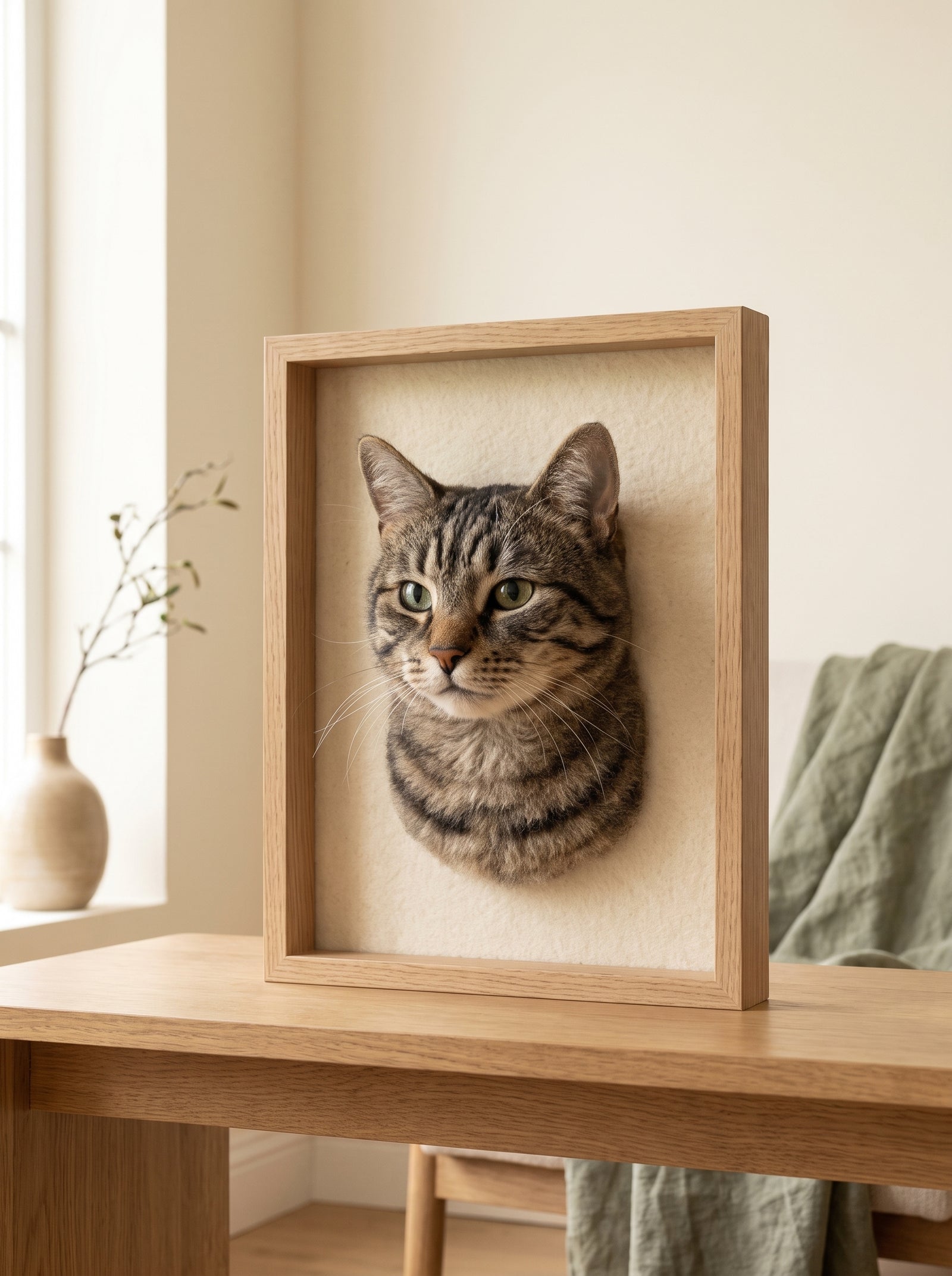 Cat Felt Portraits