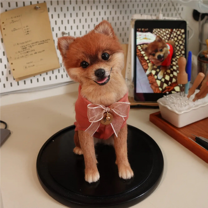 Handmade felted pet portrait example 8